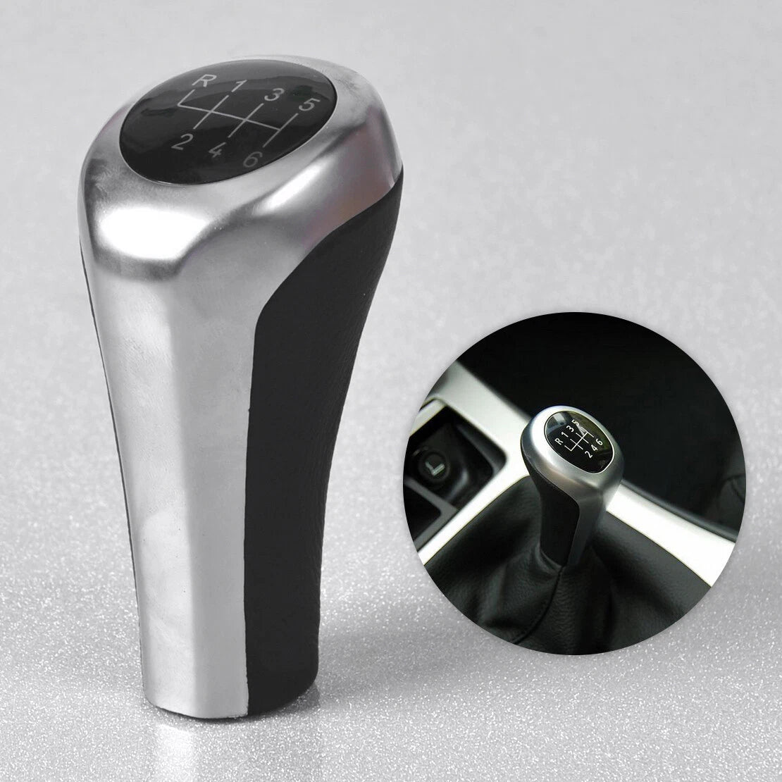 6 Speed MT Gear Stick Shift Knob for BMW 1 3 5 6 X1 X3 X5 E82 E90 E91 (2007-2013)