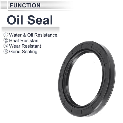 Oil Seal 55x75x8mm Seal Ring Rotary Shaft Seal Nitrile Rubber 5 Pcs for ATVs