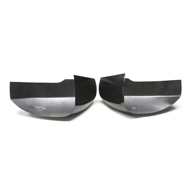 Real Carbon Fiber Addon Rearview Mirror Cover Trim Fit For Range Rover Sport