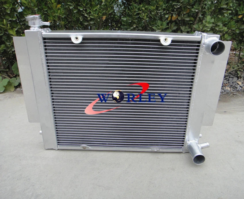Aluminum Radiator + Fan for Mazda RX2 RX3 RX4 RX5 (1970-1980)