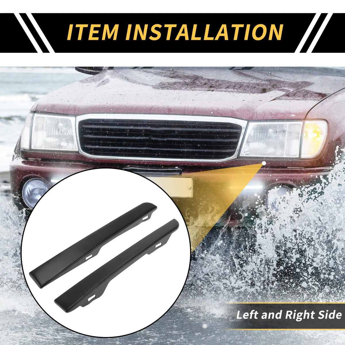Front Bumper Grille Headlight Filler for Toyota Tacoma 4WD (2005-2023)