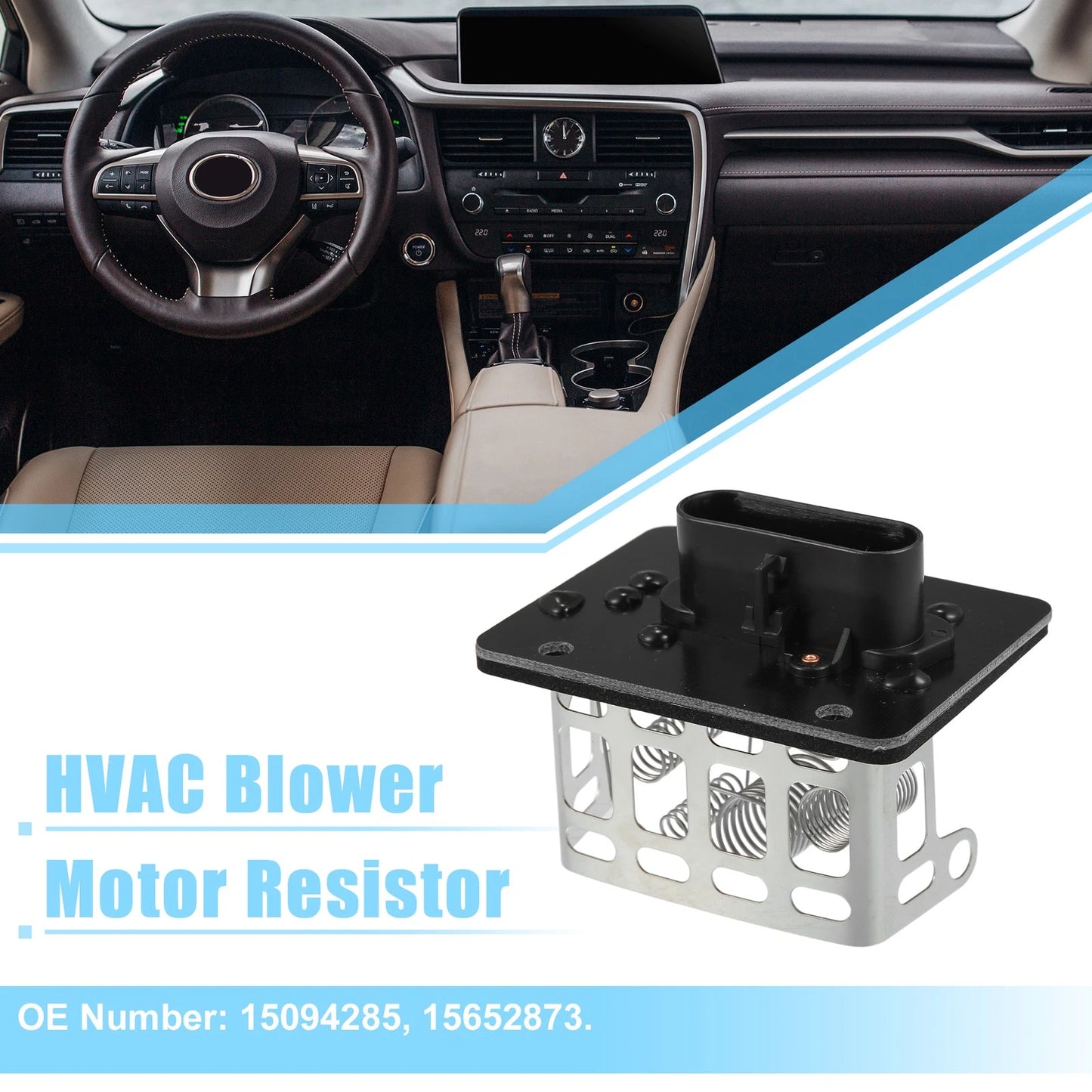 HVAC Blower Motor Resistor AC Control Module for Chevy S10 (1990-2004)