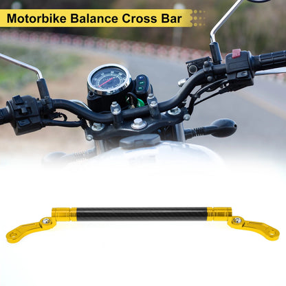 Balance Cross Bar Handlebars for Motorcycle Motorbike 0.39" 10mm Gold Tone