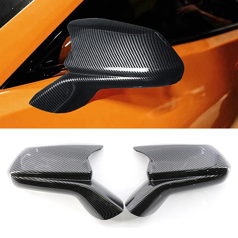 Chevy Camaro Side Mirror Cover Overlay, Carbon Look, 2016-2021 (2 x)