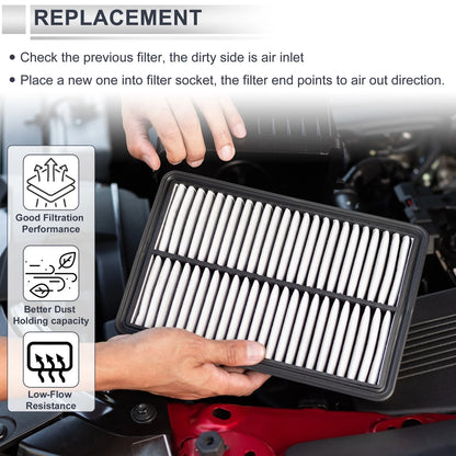 Engine Air Filter for Porsche 911 3.4L 3.8L 4.0L (2011-2019) - 1 Pair