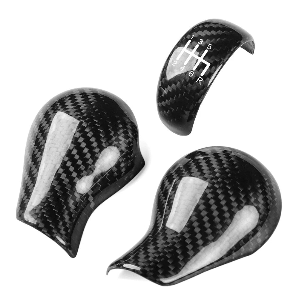 Carbon Fiber Gear Shift Knob Cover Trim for Nissan 370Z Z34 (2009-2018)
