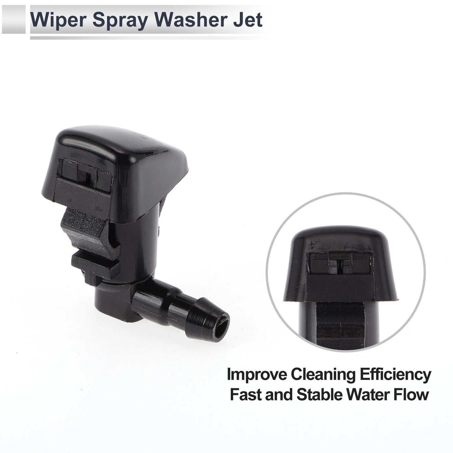 Washer Nozzle & 6 x Hose Connectors for Ford