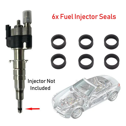 6 x Fuel Injector Seal Set for BMW 135 335 535 550 650i X5 X6 (2007-2016)