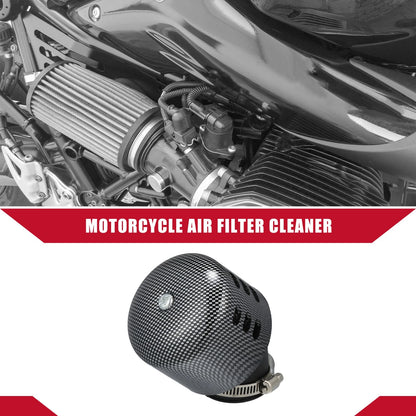 Air Cleaner Filter / 35mm 45 Degree / Motorcycle Carbon Fiber Pattern Rubber