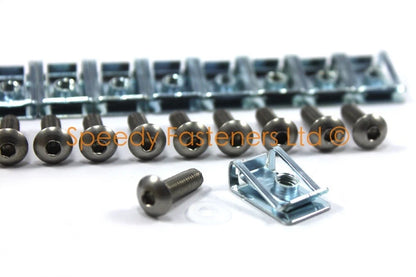 Stainless Fairing Panel Bolts & Clips 10 x for Aprilia RSV Mille 1000 RS
