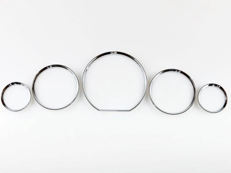 Chrome Gauge Cluster Rings for Mercedes Benz W140 (1991-1998)