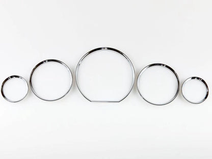 Chrome Gauge Cluster Rings for Mercedes Benz W140 (1991-1998)