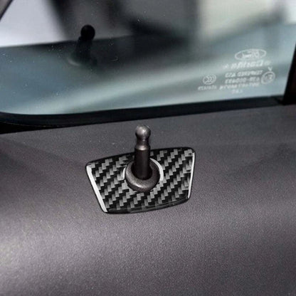 4pcs Carbon Fiber Door Lock Pin Cover Trim Fit For Ford Explorer 2013-2019
