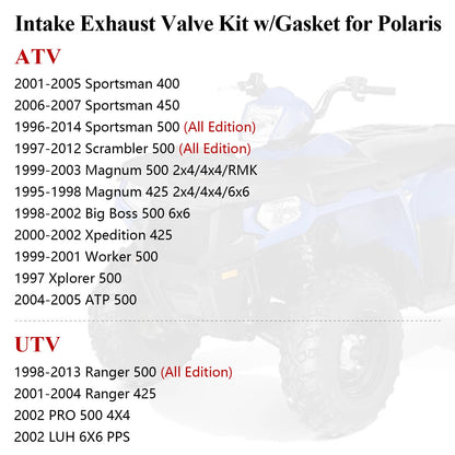 Exhaust Intake Valve Gasket Kit for Polaris Magnum 425/500 (1995-2003)