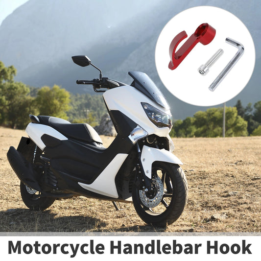Set Universal Motorcycle Handlebar Hook Load-Bearing Capacity Red