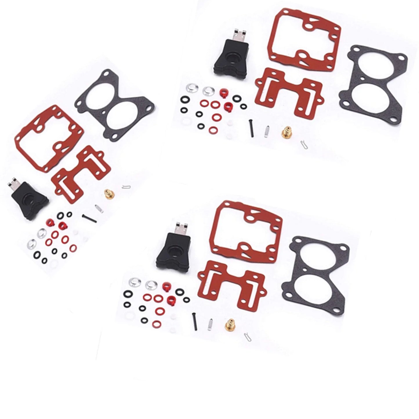 3Pcs Carburetor Rebuild Kit for Johnson/Evinrude V6 (18-7046)