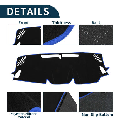 Dashboard Cover Mat for Subaru Levorg VN Black Blue (2014-2023)