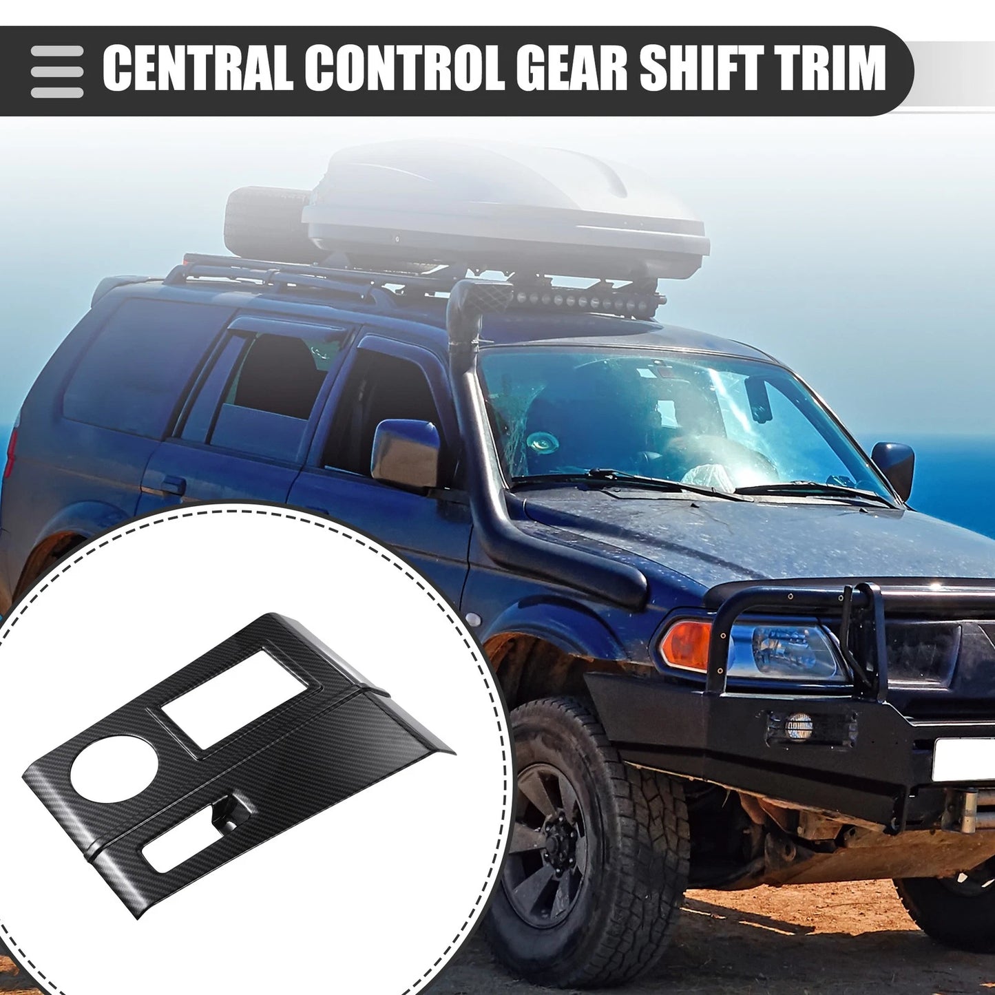 Carbon Fiber Gear Shift Panel Trim for Mitsubishi Outlander (2022)