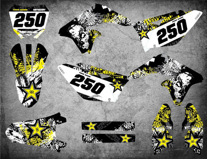 Custom Graphic Kit GRAFFITI STYLE for Suzuki RMZ 250 (2010-2018) Decals