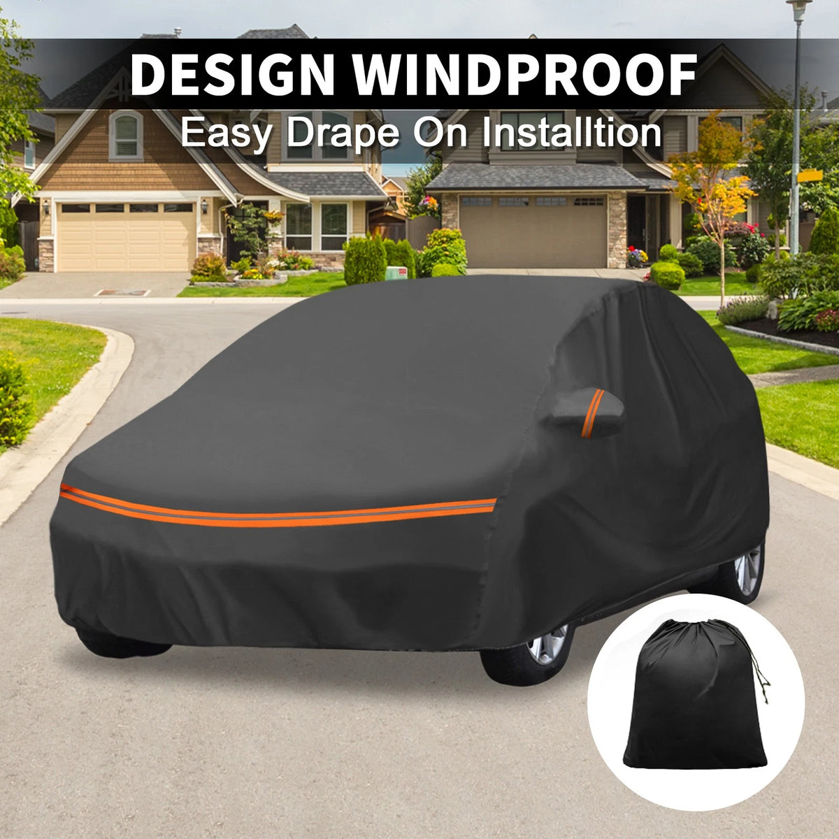 Waterproof PEVA Cotton Car Cover for Ford C-Max 2003-2019 with Zipper