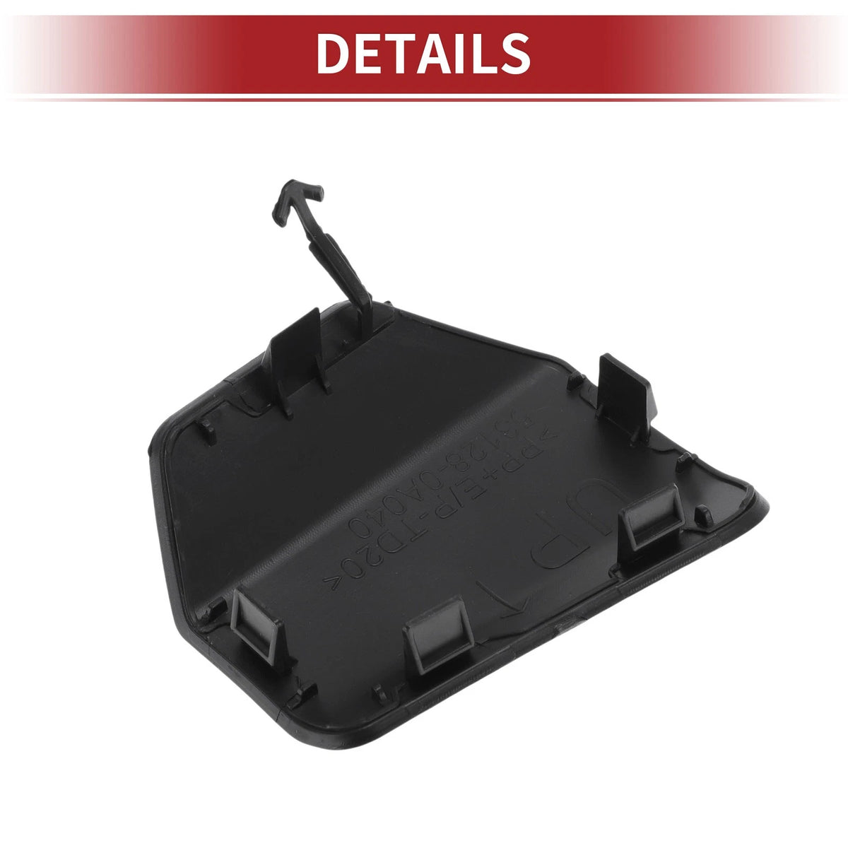 Tow Hook Cover Cap for Toyota Corolla Cross (2022-2023) - Black 1 Pc