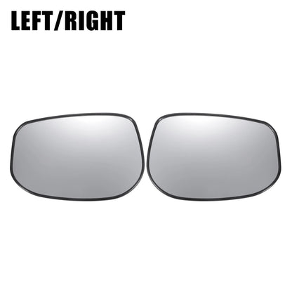 Pair White Mirror Glass w/ Back Non-heated for Honda Fit (2009-2013)