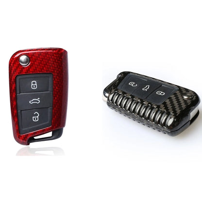 Carbon Fiber Key Case Cover for 2015-2021 VW MK7 Golf GTI Jetta (2015-2021)