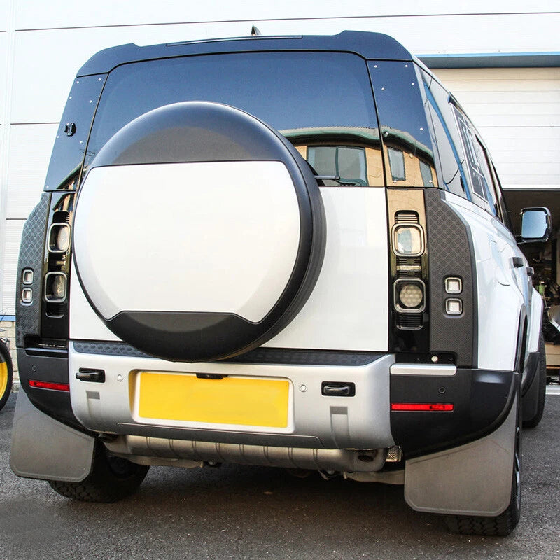 Gloss Black ABS Rear Tail Light Covers for Land Rover Defender 90 110 (2020+)