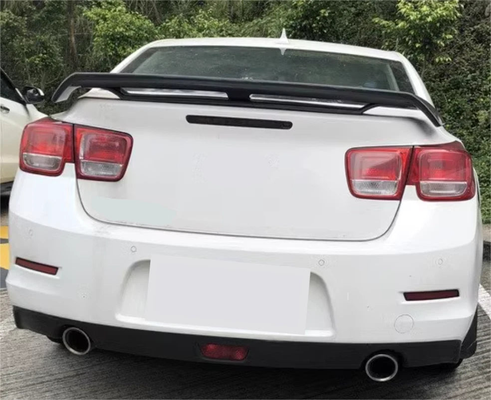 Gloss Black Double Layer Spoiler Wing for Chevy Malibu Sedan (2011-2023)