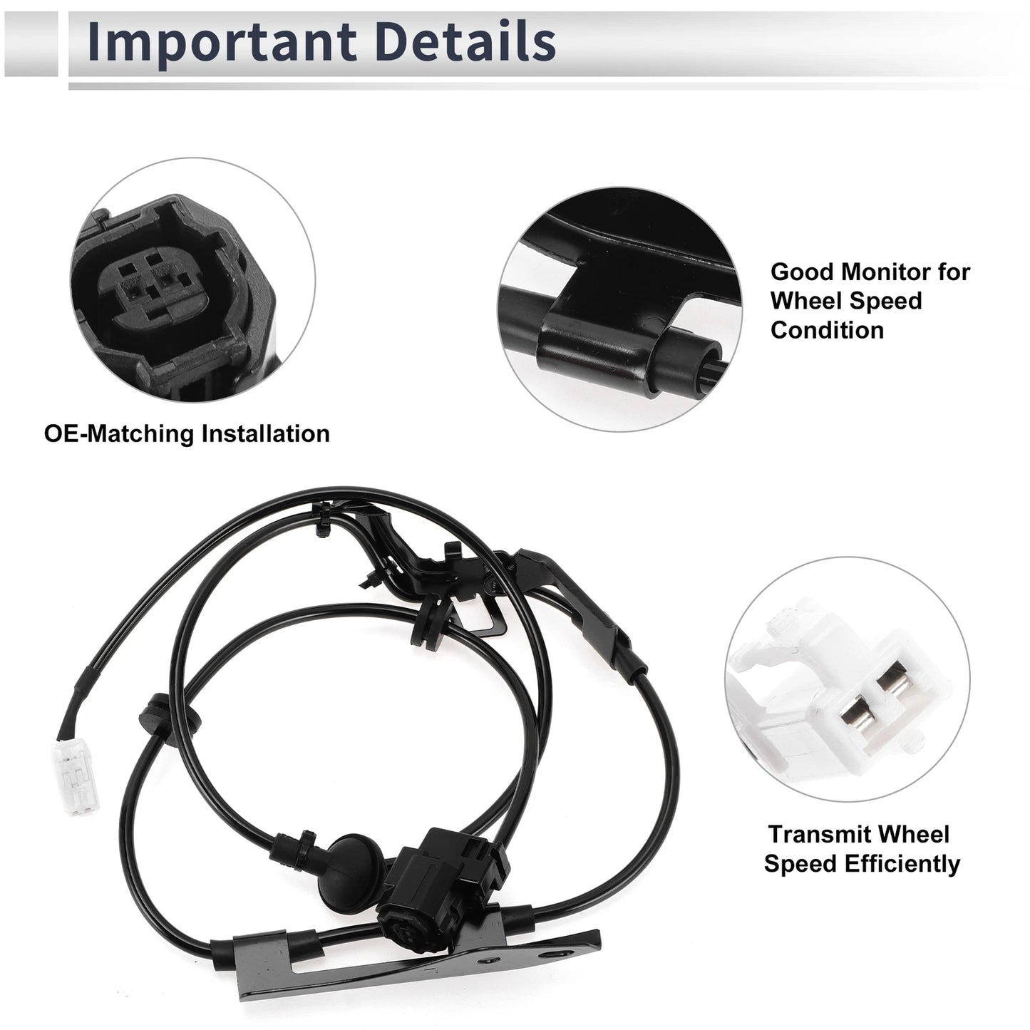 ABS Wheel Speed Sensor for Toyota Prius (2010-2011) 1 x Rear Left