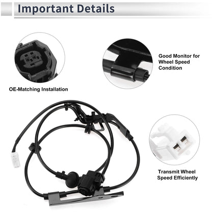 ABS Wheel Speed Sensor for Toyota Prius (2010-2011) 1 x Rear Left