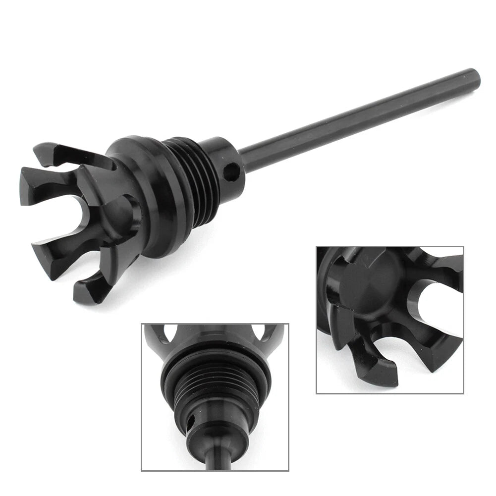 Black Oil Dipstick Transmission Fill Plug for Harley Davidson Softail (2013-2023)
