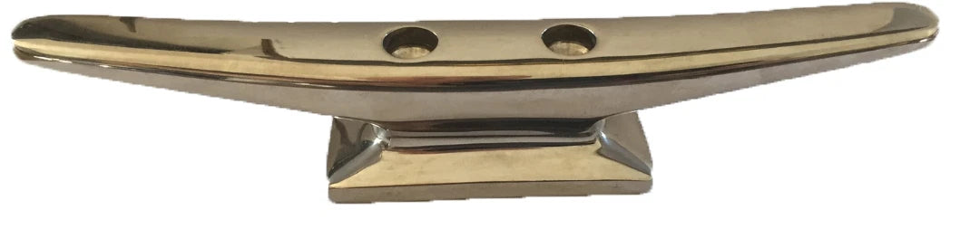 Boat Cleat Narrow Base 316 Polished Stainless Steel Heavy Duty 200mm
