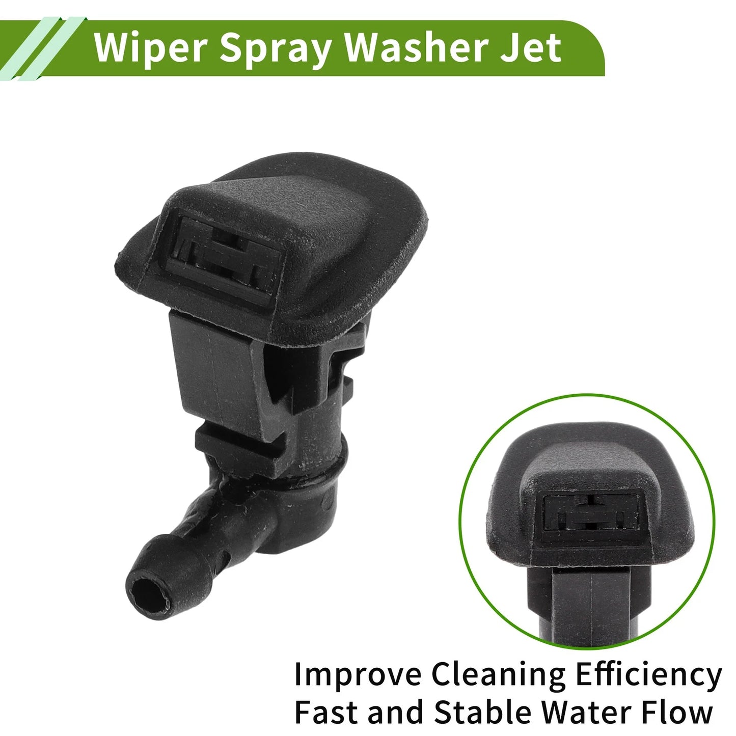 Windshield Washer Nozzle 2 x for Jeep Wrangler (2013-2015)