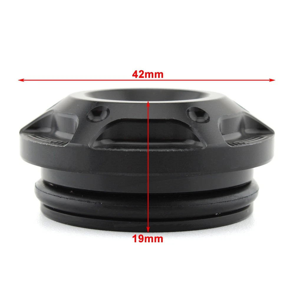 Black & Silver Frame Hole Cover Caps for Harley X350