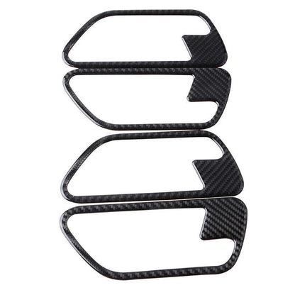 4 x Carbon Fiber Door Handle Panels Decals for BMW F30 F34 (2012-2019)