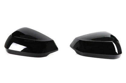 Pair Gloss Black Side Mirror Cap Covers for Audi Q2 / Q3 (2016–2025)