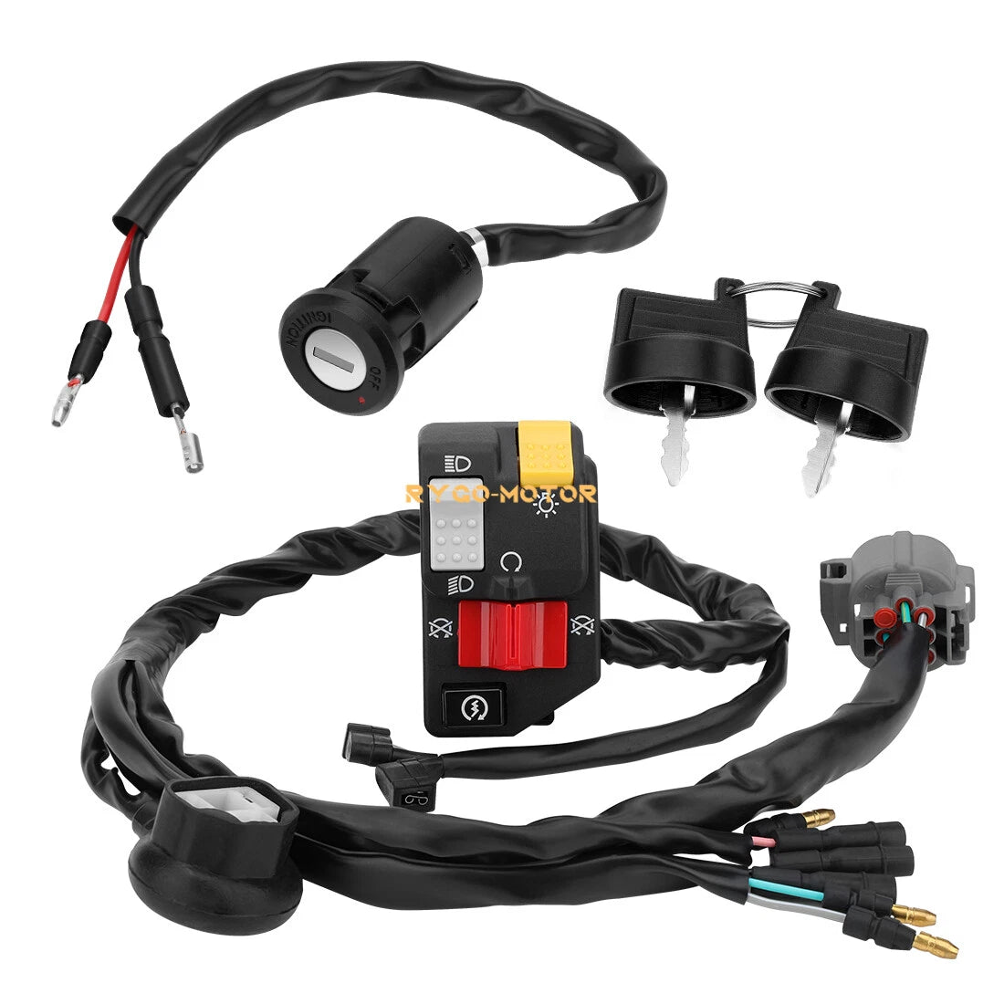 Handlebar & Key Switch for Honda TRX300EX (1993–2006)