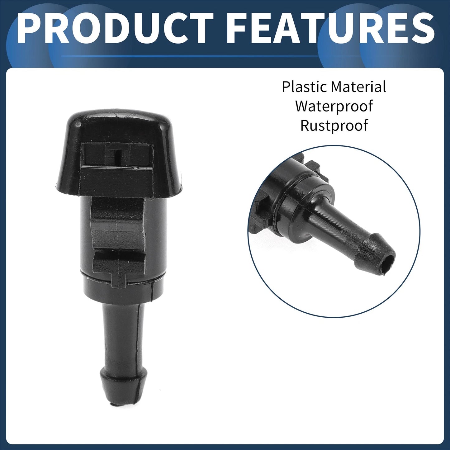 Set Front Windshield Washer Nozzles for Chrysler Town & Country
