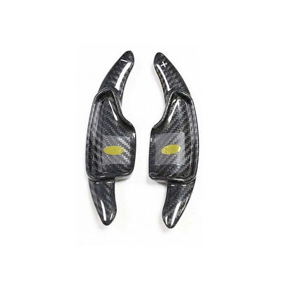 Real Carbon Fiber Steering Wheel Shift Paddle Switch Fit For Camaro 2016-2019