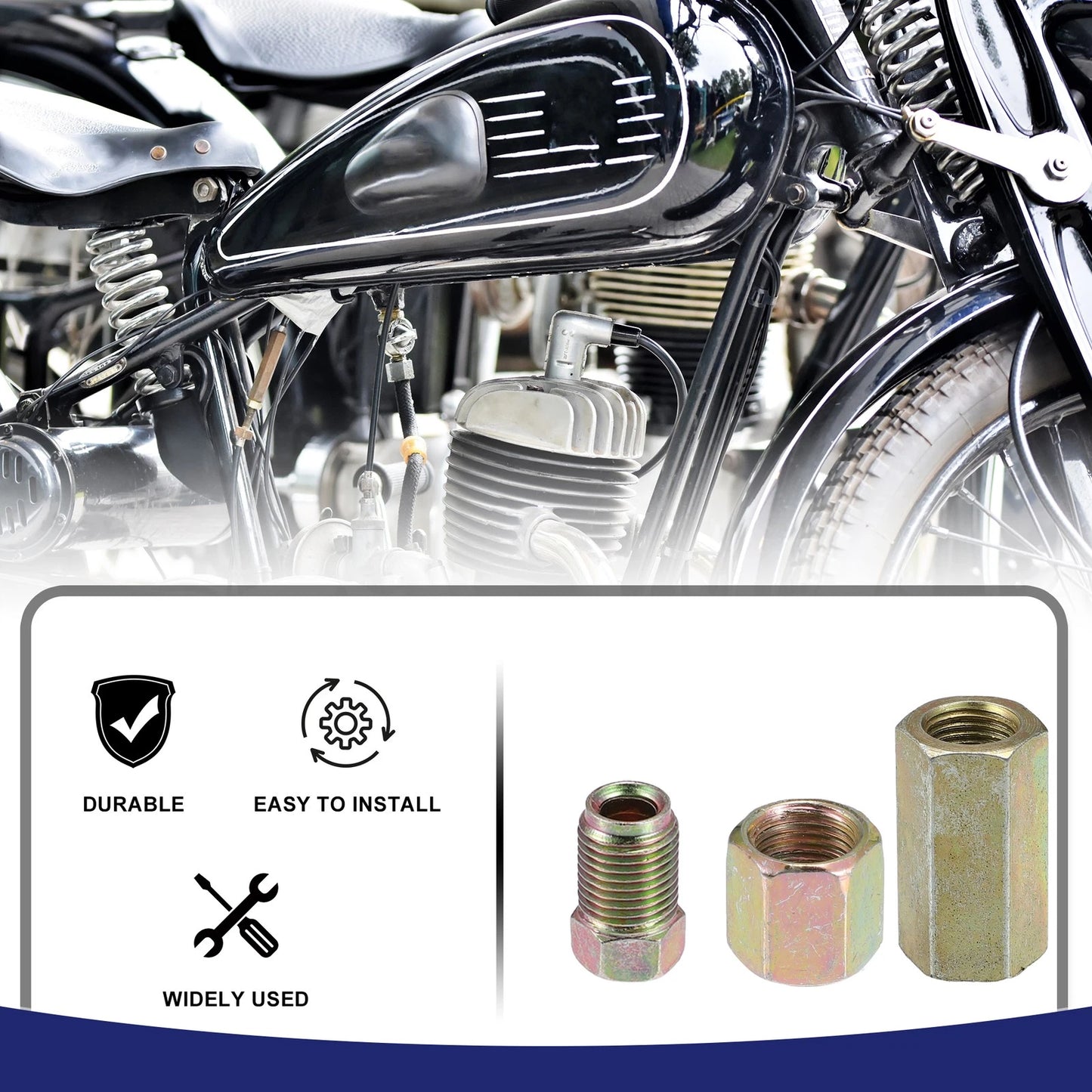 Copper 3/16 Brake Line Tube Fittings for Hydraulic Item