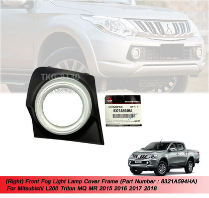 RH Fog Light Cover for Mitsubishi L200 Triton MQ MR (2015-2018)