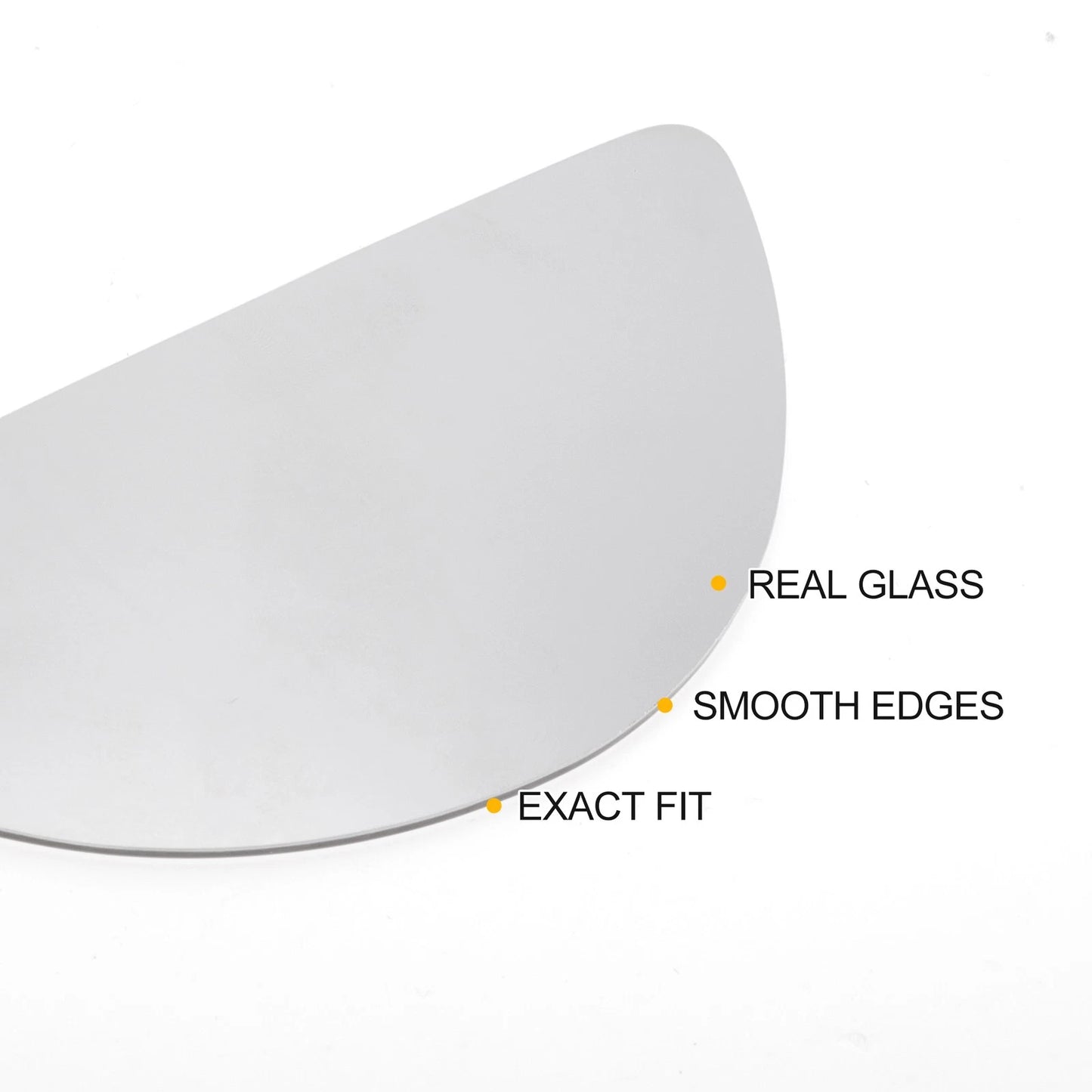 Left Lower White Mirror Glass for Ford Transit MK6 MK7 (2000-2014)
