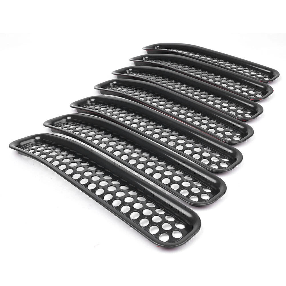 Grille Cover Insert Mesh for Jeep Wrangler TJ (1997-2006) Black