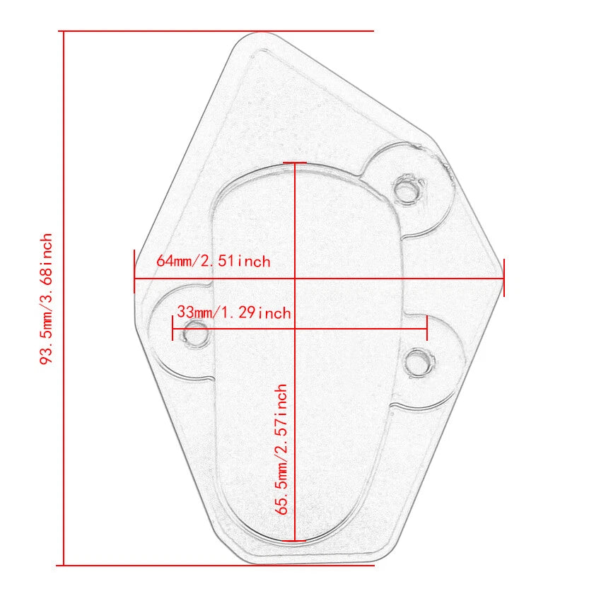 Side Stand Enlarged Plate for Yamaha TMAX 530 (2015-2016)