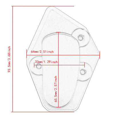 Side Stand Enlarged Plate for Yamaha TMAX 530 (2015-2016)