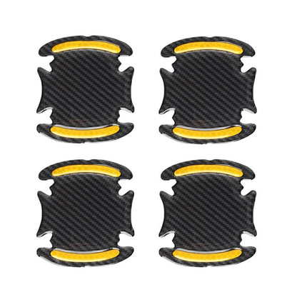 Carbon Fiber Gold Door Handle Reflective Sticker Scratch Cover Protection