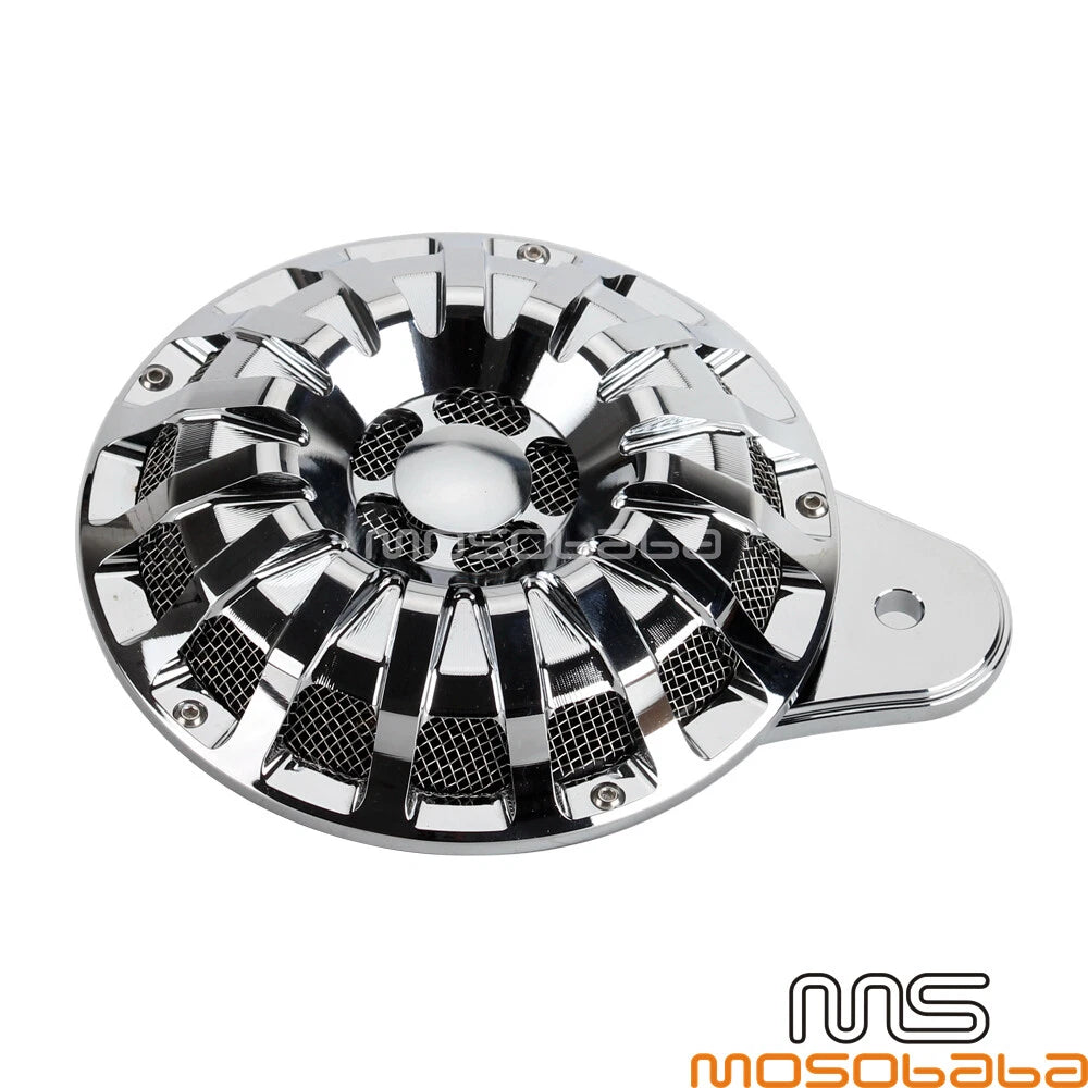 CNC Motorcycle Horn Speaker Cover for Harley Big Twin Softail Sportster (91-17)