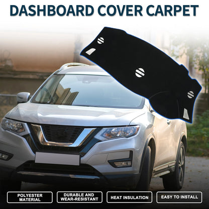 Dashboard Cover Mat for Nissan Elgrand E52 (2010-2024) Black Blue 1 Set