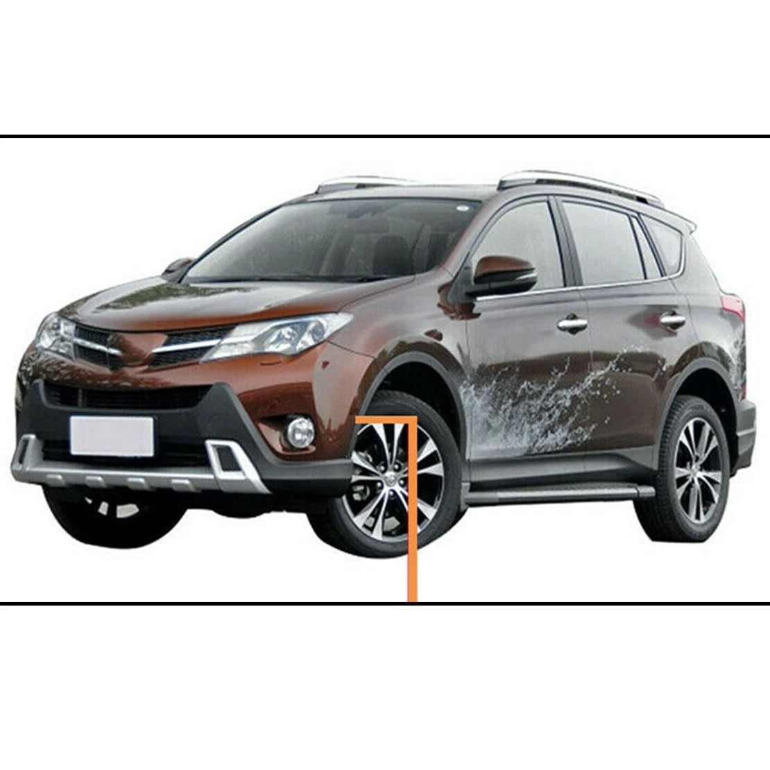 Front Bumper Wheel Fender Molding Trim Panel for Toyota RAV4 (2013-2015)